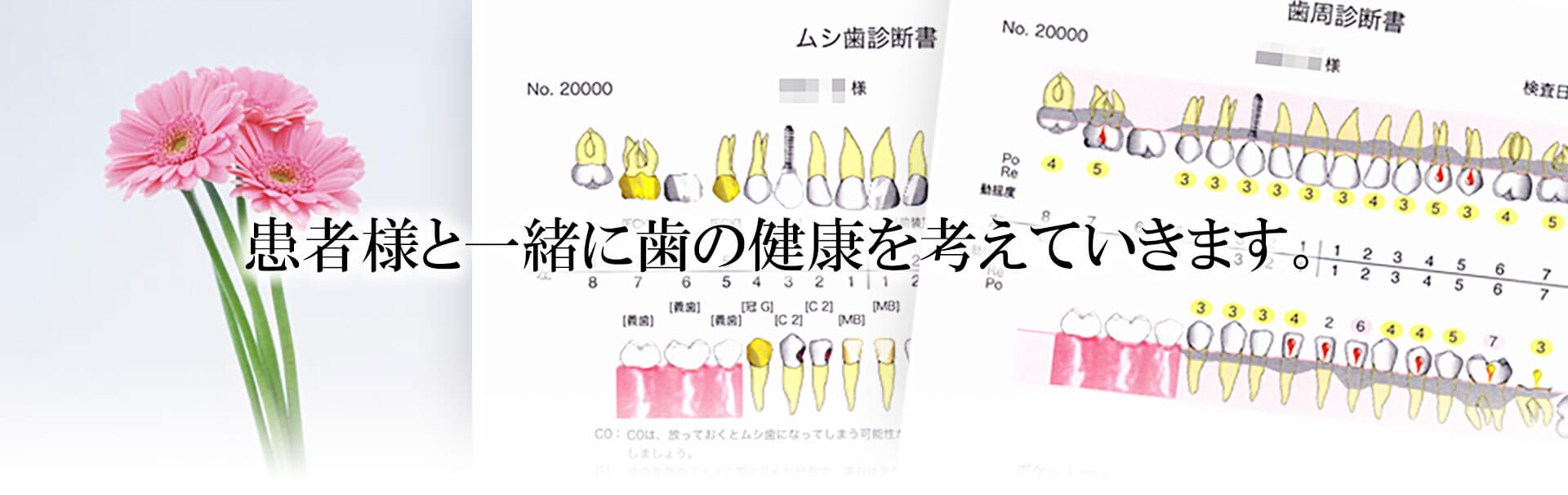 患者様と一緒に歯の健康を考えていきます